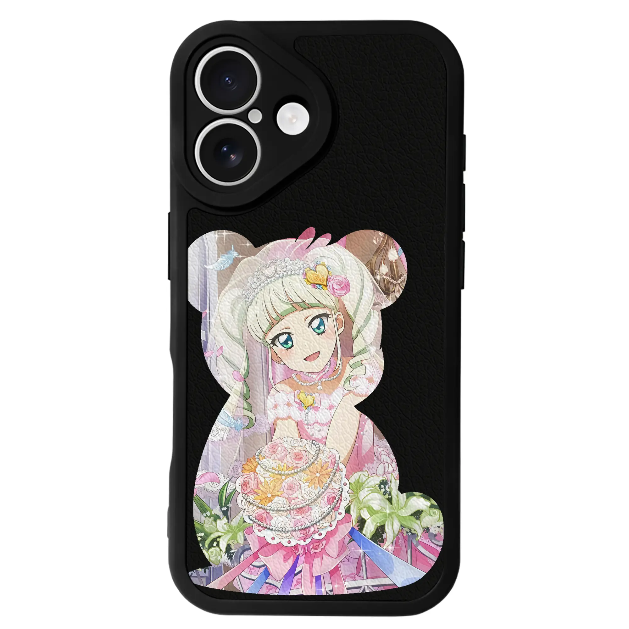 アイカツ グッズ 藤堂 ユリカ - IPhone 16シリーズ対応 ・ シリコンスマホケース ・ レザー調 ・ 高精度フィット ・ 耐衝撃 ・ ワイヤレス充電対応 ・ 精密カット